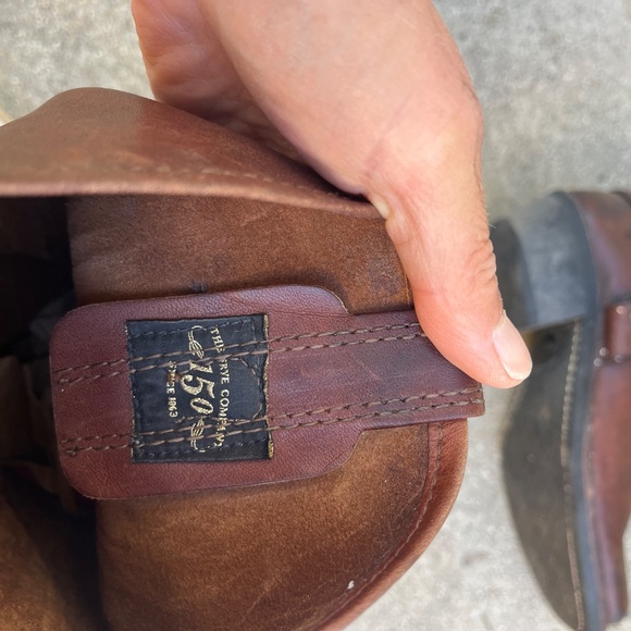 Frye 12r harness boots 6.5 6 1/2 made in usa 150 year brown boho bikercore viral - Picture 3 of 14